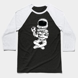 Astronaut With Two Ice Creams Baseball T-Shirt